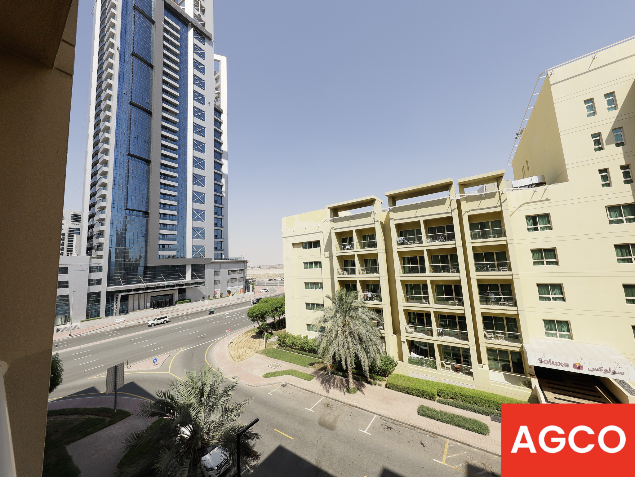 Vacant apartment with balcony, neat and clean