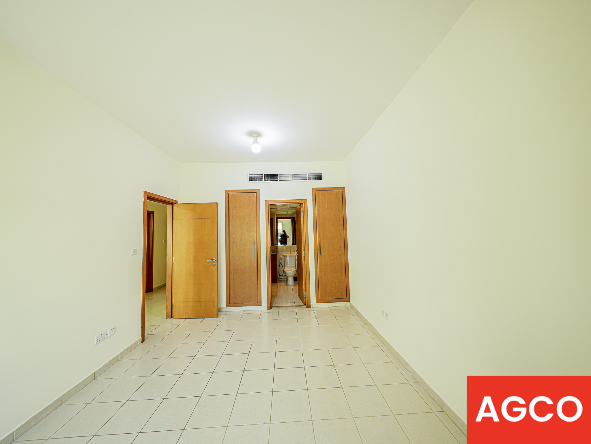 Vacant apartment with balcony, neat and clean